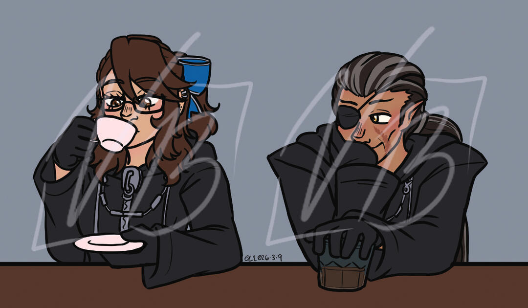 Xigbar blushing